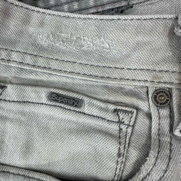 Superdry Slim Low Rider Jeans – Gray Denim waist 32 - Picture 5 of 15